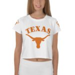 Texas Longhorns Revival Custom Sports Crop Tee