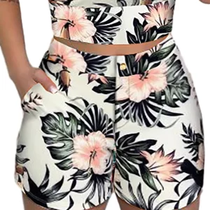 Two-piece Sleeveless Print Top and Shorts Set - Image 6