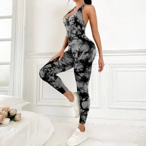 Top Sleeveless Backless Sporty All-In-One Jumpsuit - Image 6