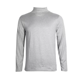 Men's Solid Color Turtleneck Slim-Fit Tops - Image 6